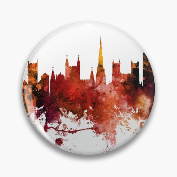 Aperçu de l'œuvre Bristol England Skyline créée et vendue par ArtPrints.