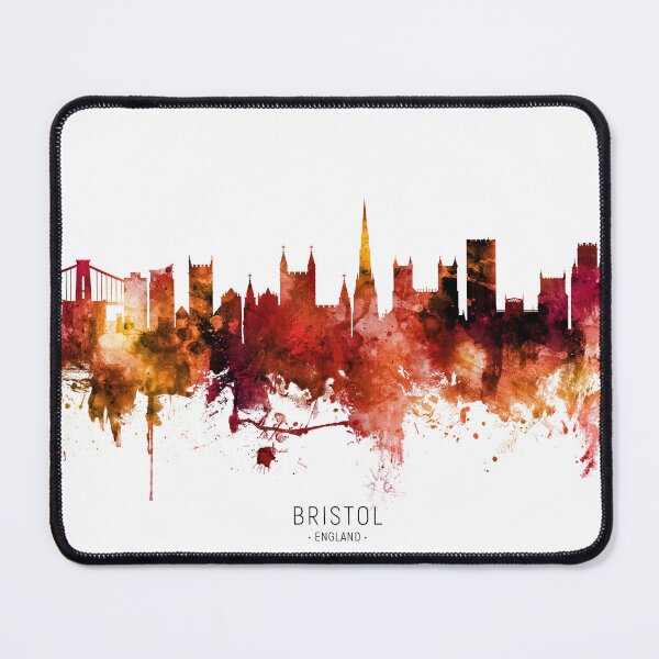 Artikelvorschau, Bristol England Skyline entworfen und verkauft von ArtPrints.