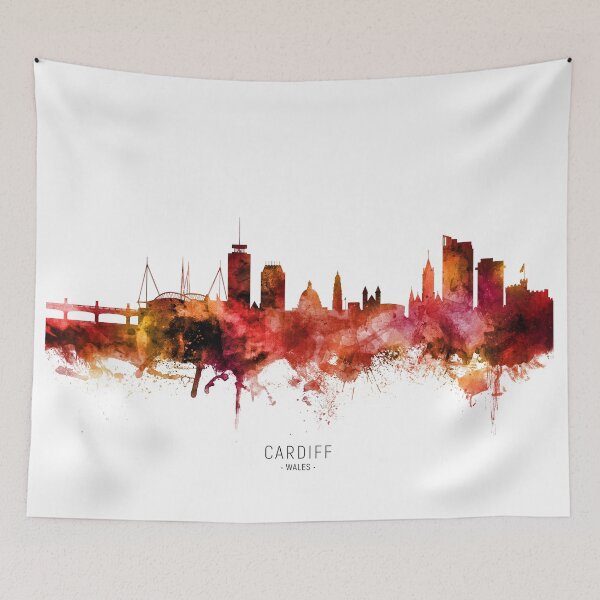Item preview, Cardiff Wales Skyline designed and sold by ArtPrints.