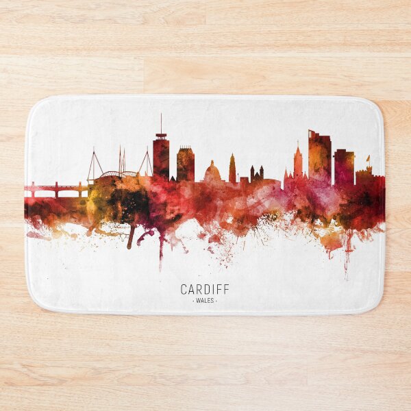 Artikelvorschau, Cardiff Wales Skyline entworfen und verkauft von ArtPrints.