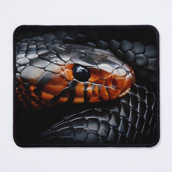 Item preview, Eastern Indigo Snake Portrait Print designed and sold by Creatures of Nightshade.