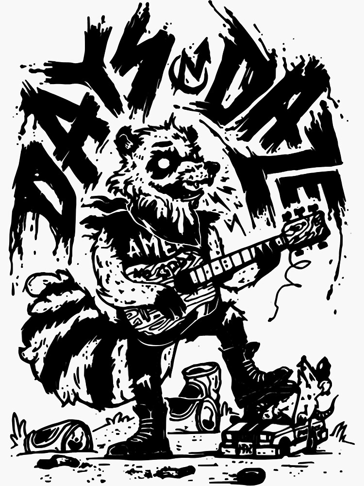 Days N Daze Folk Punk Poster Black Sticker For Sale By Rosadommcli