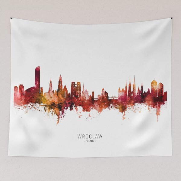 Item preview, Wroclaw Poland Skyline designed and sold by ArtPrints.