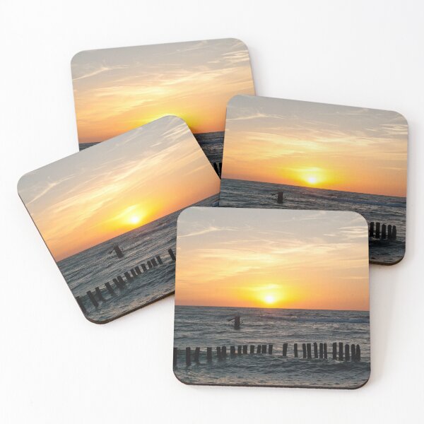 Item preview, Orange Sunset Baltic sea designed and sold by Artbymonika.