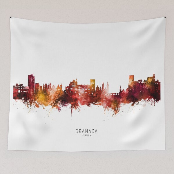 Item preview, Granada Spain Skyline designed and sold by ArtPrints.