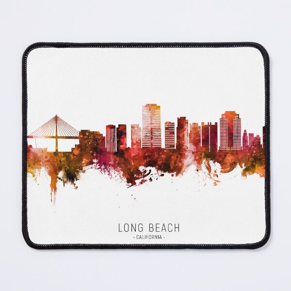 Item preview, Long Beach California Skyline designed and sold by ArtPrints.