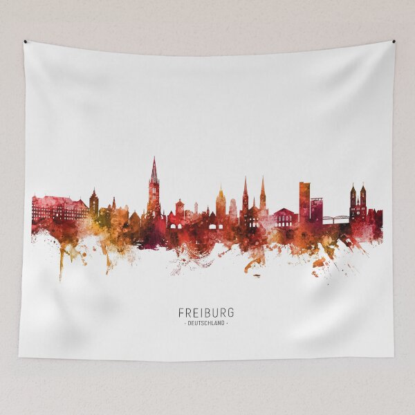 Item preview, Freiburg Germany Skyline designed and sold by ArtPrints.