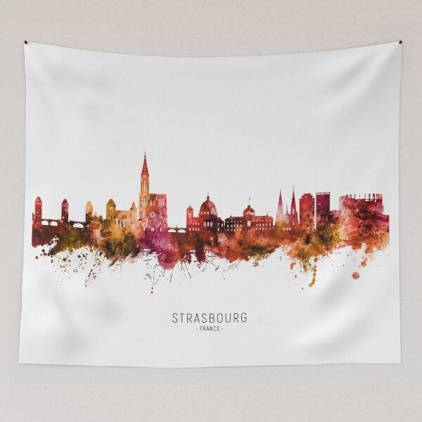 Item preview, Strasbourg France Skyline designed and sold by ArtPrints.
