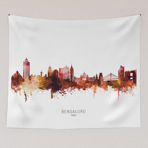 Item preview, Bengaluru Skyline India Bangalore designed and sold by ArtPrints.