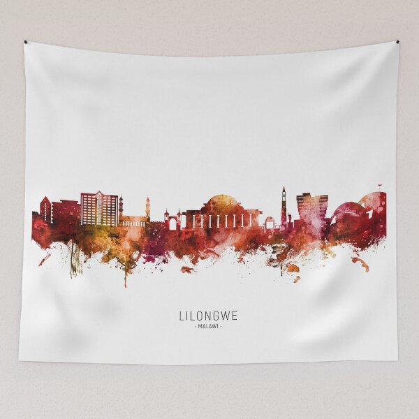 Item preview, Lilongwe Malawi Skyline designed and sold by ArtPrints.