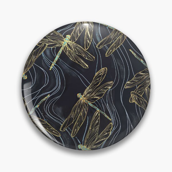 Item preview, Gold Dragonflies Vintage designed and sold by SweetThreads79.