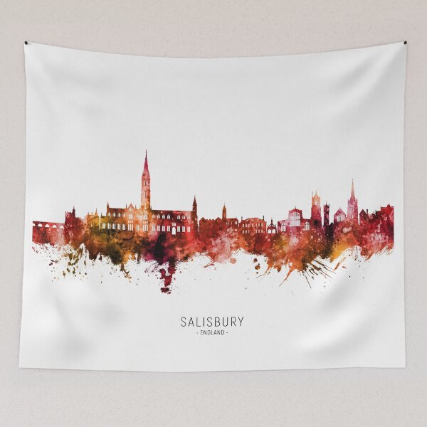 Item preview, Salisbury England Skyline designed and sold by ArtPrints.