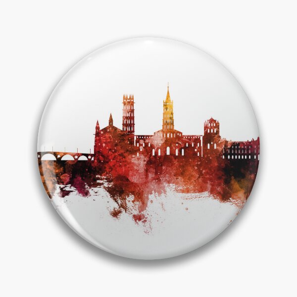Item preview, Toulouse France Skyline designed and sold by ArtPrints.