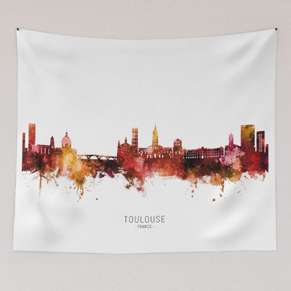 Item preview, Toulouse France Skyline designed and sold by ArtPrints.