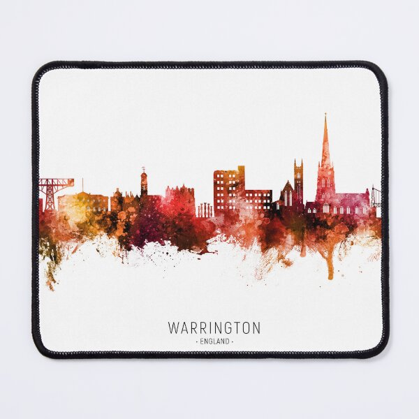 Item preview, Warrington England Skyline designed and sold by ArtPrints.