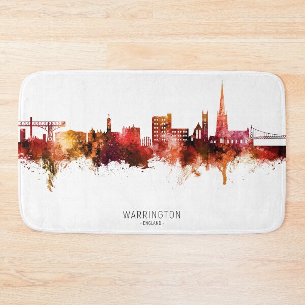 Item preview, Warrington England Skyline designed and sold by ArtPrints.
