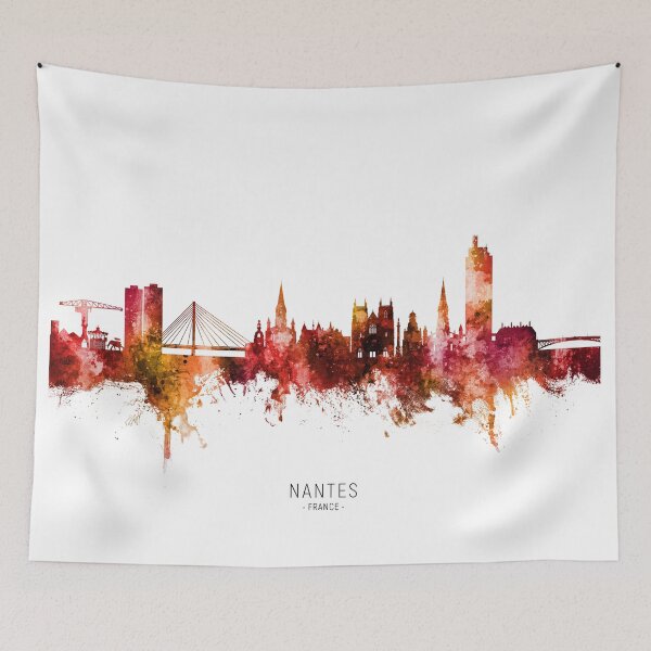 Item preview, Nantes France Skyline designed and sold by ArtPrints.