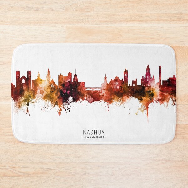 Item preview, Nashua New Hampshire Skyline designed and sold by ArtPrints.