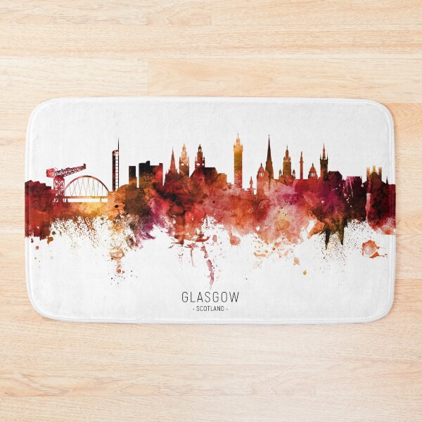 Item preview, Glasgow Scotland Skyline designed and sold by ArtPrints.