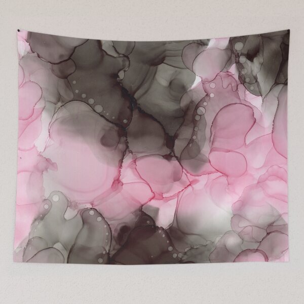 Item preview, Alcohol Inks - Pink and Black designed and sold by artbylisanadine.