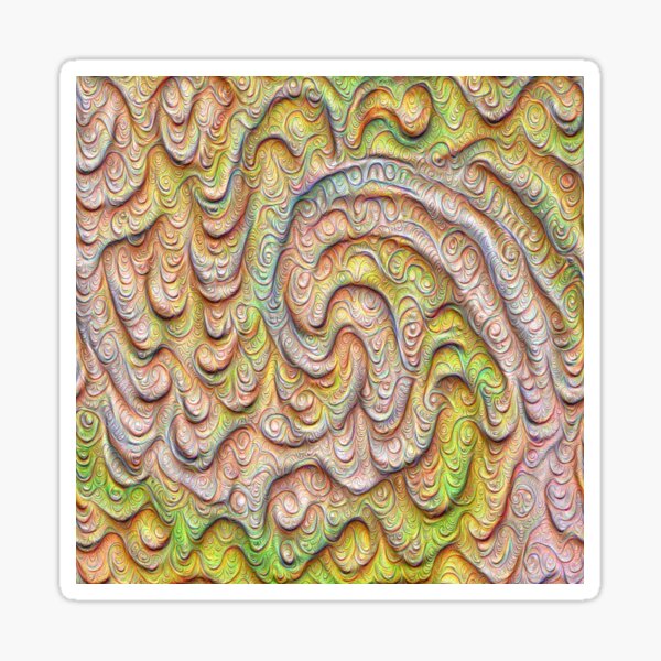 Frozen spring wave #DeepDream #Art | Sasalusais pavasara vilnis Sticker