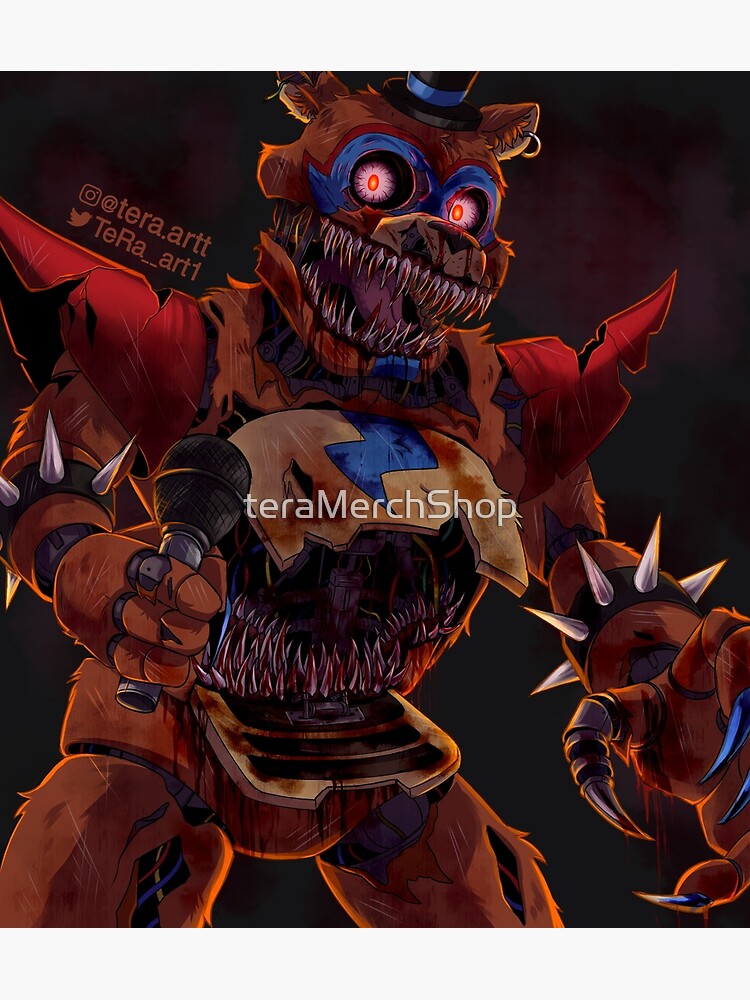 Withered foxy five nights at freddys 2 Art Board Print for Sale by  teraMerchShop