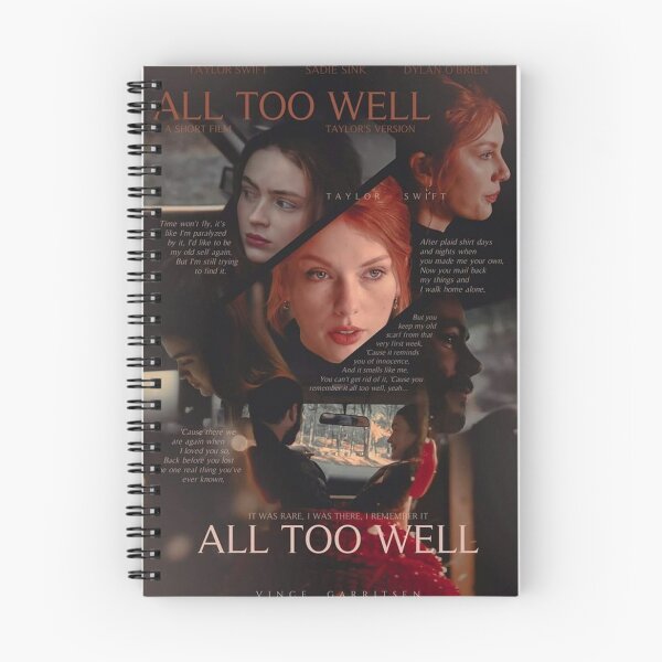 All Too Well Spiral Notebooks for Sale | Redbubble