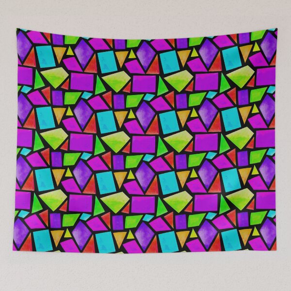 Item preview, Stained Glass Mosaic Pattern (Purple) designed and sold by murkyswamp.