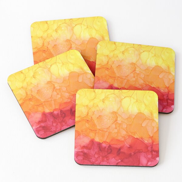 Item preview, Alcohol Inks - Red, Orange and Yellow designed and sold by artbylisanadine.