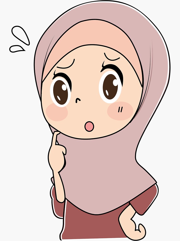 cute muslim girl Sticker for Sale by muslim-ah