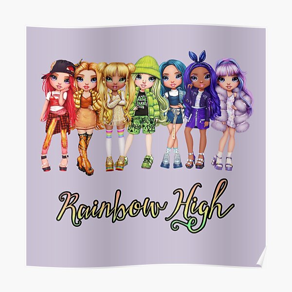 Rainbow High characters Poster