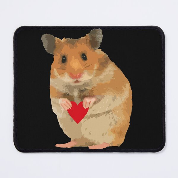 Item preview, hamster with heart designed and sold by kreawusel-bin.