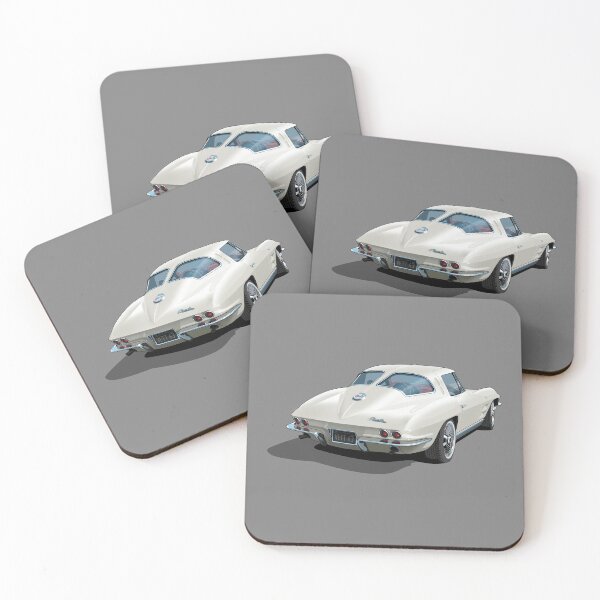 Item preview, 1963 Corvette in white designed and sold by candc-retro.