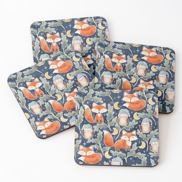 Item preview, Forest Foxes Watercolor designed and sold by MobertsonArt.