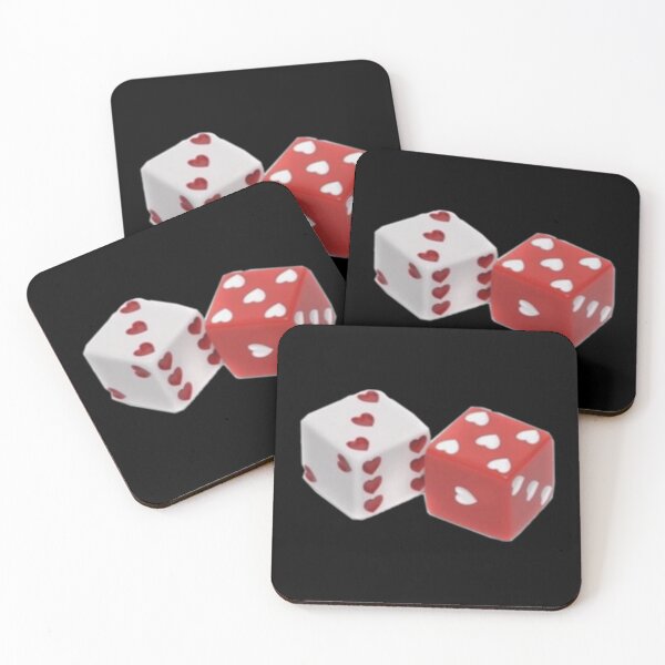 Item preview, cute aesthetic coquette soft girl red heart lovecore dice   designed and sold by Fergus-UK.