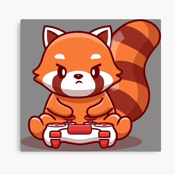 Kawaii Red Panda Wall Art For Sale Redbubble