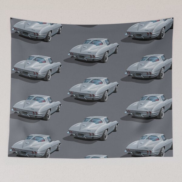 Item preview, 1963 Corvette in silver designed and sold by candc-retro.