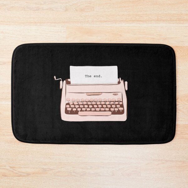 Item preview, The End Typewriter Great Writer Writing Design Novel Novelist designed and sold by Nathalie Aynié.