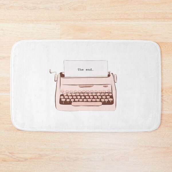 Item preview, The End Typewriter Great Writer Writing Design Novel Novelist designed and sold by Nathalie Aynié.