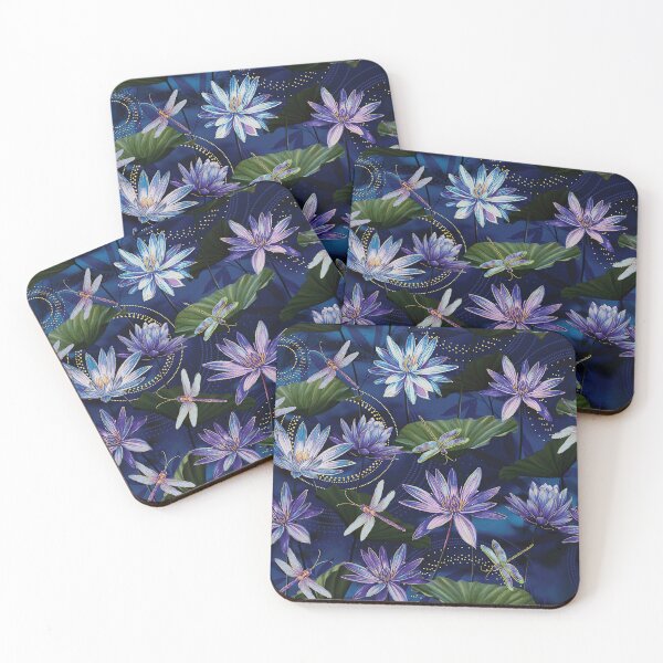 Item preview, Dragonflies and flowers designed and sold by MobertsonArt.