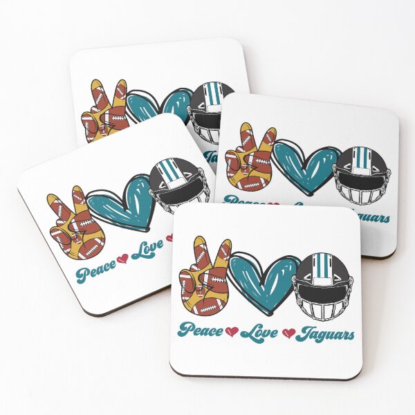 Item preview, Peace Love Jaguars - Football Team designed and sold by TheBabySitters.