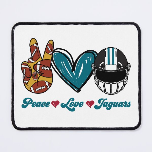 Item preview, Peace Love Jaguars - Football Team designed and sold by TheBabySitters.