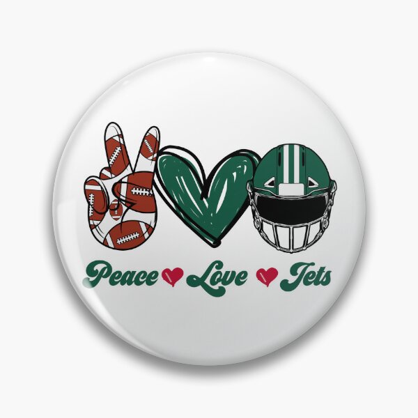 Item preview, Peace Love Jets - Football Team designed and sold by TheBabySitters.