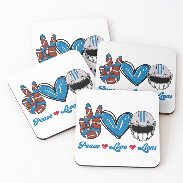 Item preview, Peace Love Lions - Football Team designed and sold by TheBabySitters.