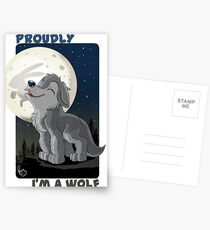 Proudly I'm a wolf Postcards