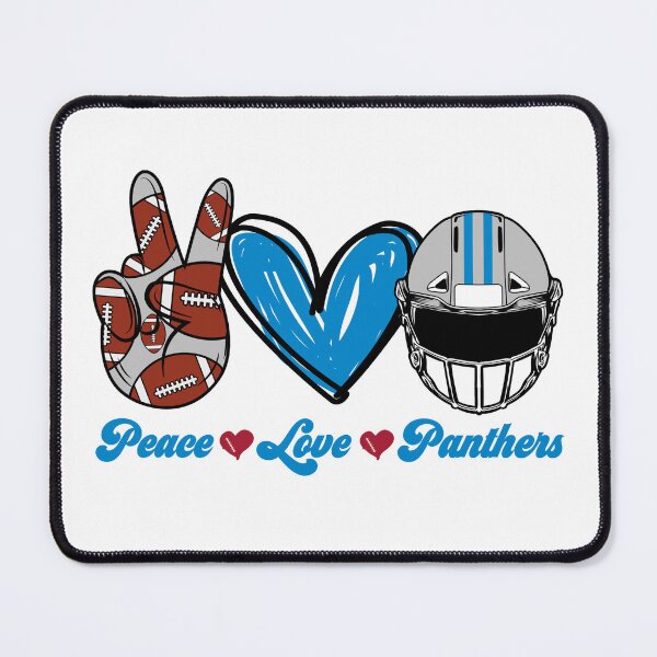 Item preview, Peace Love Panthers - Football Team designed and sold by TheBabySitters.