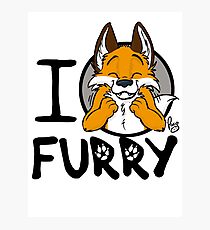 I grrarrrgh furry (fox version) Photographic Print