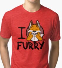 I grrarrrgh furry (fox version) Tri-blend T-Shirt