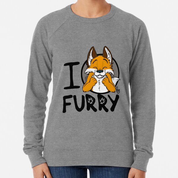 I grrarrrgh furry (fox version) Lightweight Sweatshirt