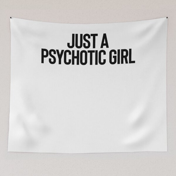 Item preview, Psychotic Girl Hipster Quote Book designed and sold by AlanNoneLewis9.